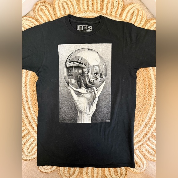 Black M.C. Escher Graphic T-Shirt - Picture 2 of 4